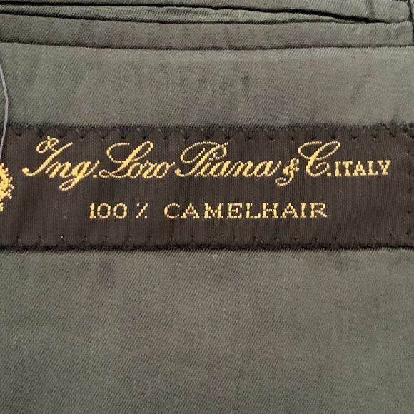 CAMELHAIR SINGLE BUTTON BLAZER Loden Green by Loro Piana for SAKS - Picture 2 of 10